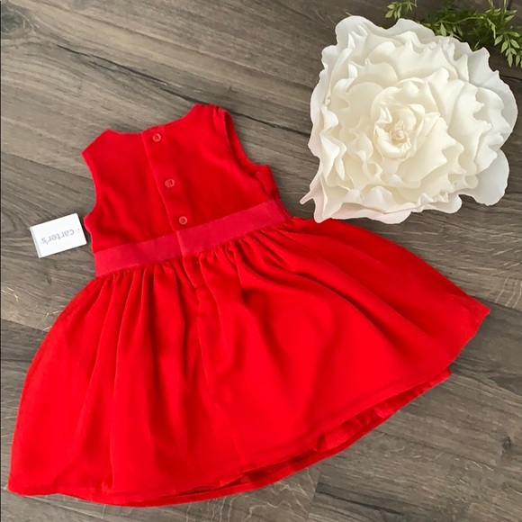 🌹NWT Carter’s Red Full-skirt Dressy Dress - Picture 3 of 3